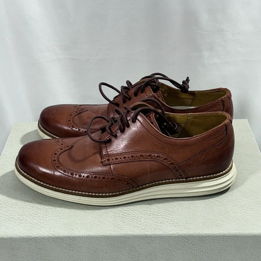 Cole‎ Haan Go-to Wing Oxford Men's Shoes Size US 7.5M Color British Tan